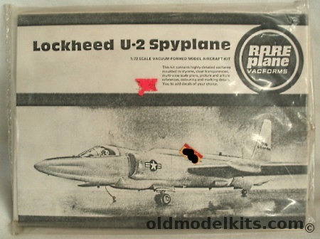 Rareplane 1/72 Lockheed U-2 Spyplane plastic model kit